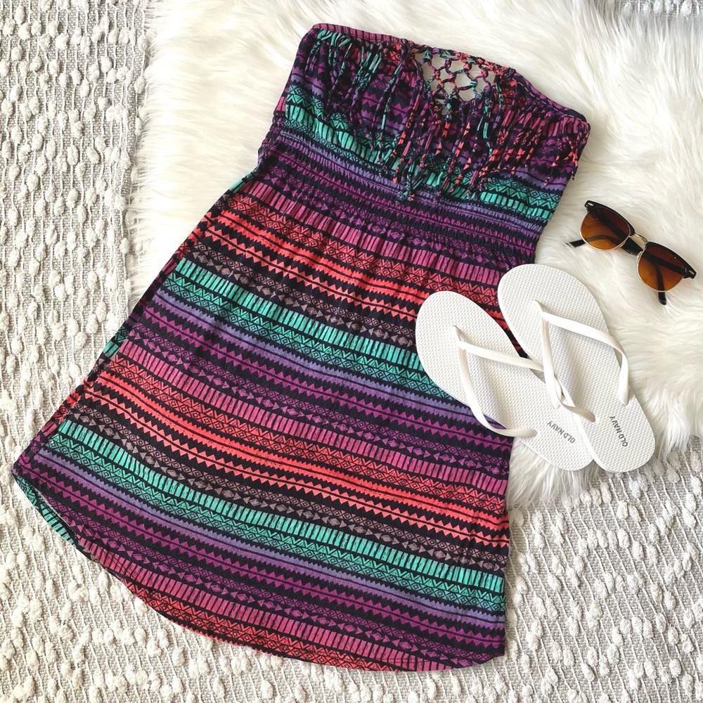 (🎄2/$30) Summer strapless Dress